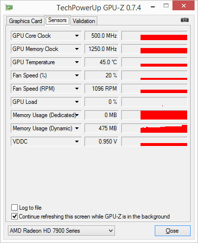 7950 GPUZ Idle