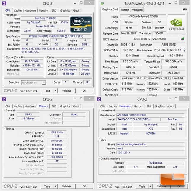 ASUS Rampage IV Black Edition System Settings