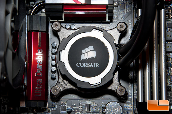 Corsair H75 Block Installed