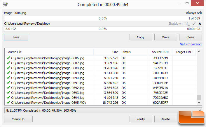 JPG Filecopy VisionTek PCIe SSD