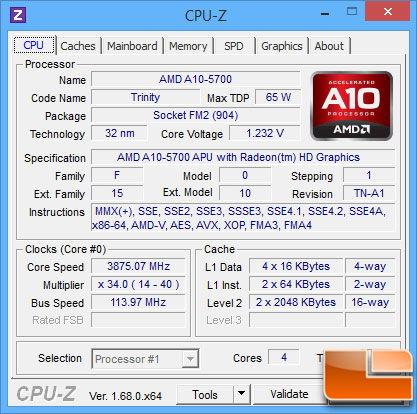 ASUS A88X-PRO CPU-Z OC