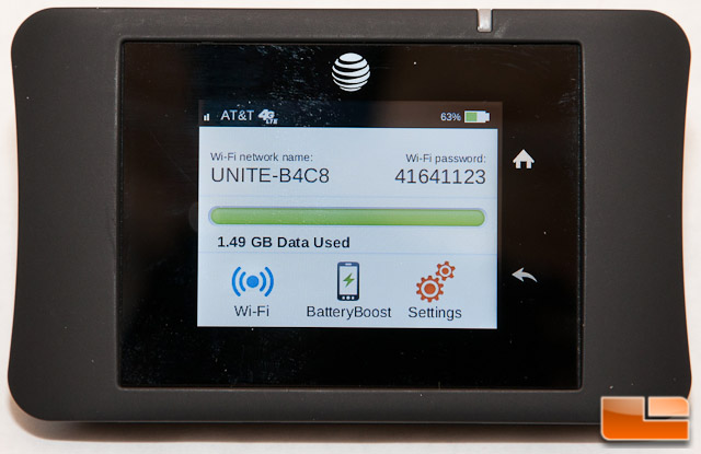 AT&T Unite Pro Main Screen