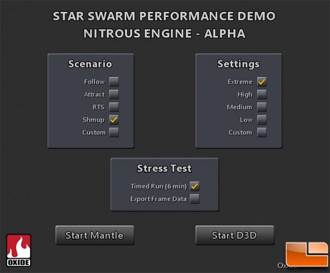 Star Swarm Menu