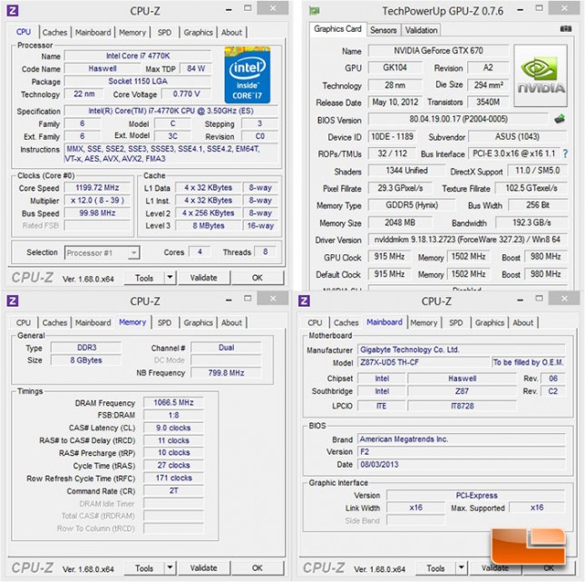 GIGABYTE Z87X-UD5 TH System Settings