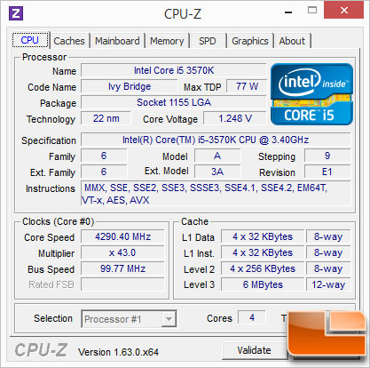 GA-Z77-UP5-TH 3570K OC