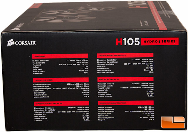 Corsair H105 Box