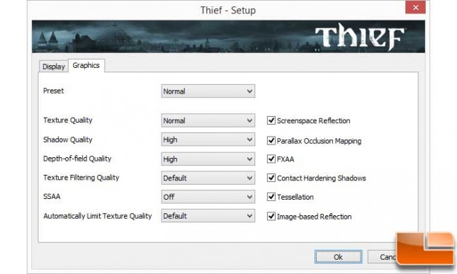 Thief Mantle Graphic Settings