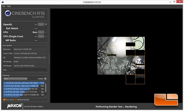 Maxon Cinebench R15 Benchmark