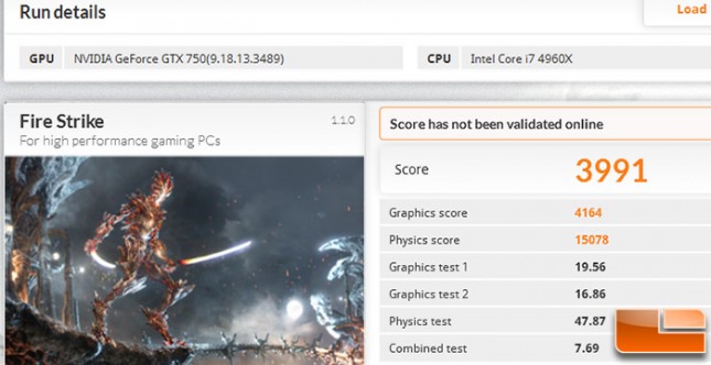 GeForce GTX 750 1GB 3DMark