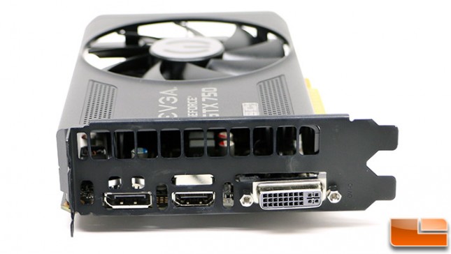 EVGA GeForce GTX 750 1GB SC Display Outputs