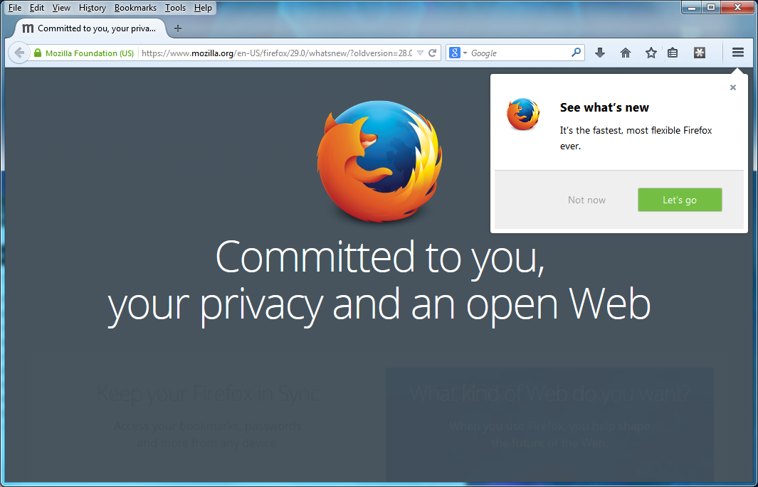 Mozilla Rolls Out Firefox 29 Web Browser.