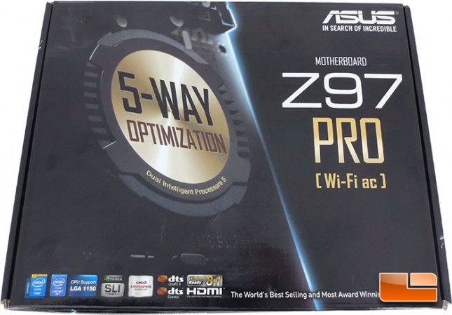 ASUS Z97 Pro Motherboard Retail Packaging