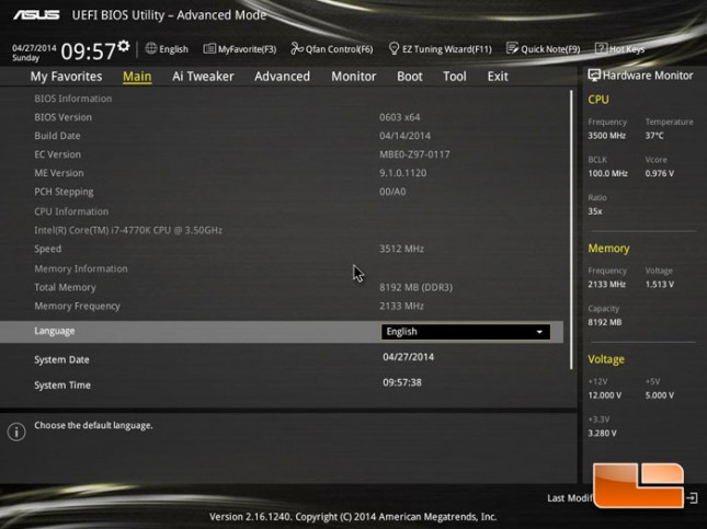 ASUS Z97-Pro [Wi-Fi ac] UEFI BIOS