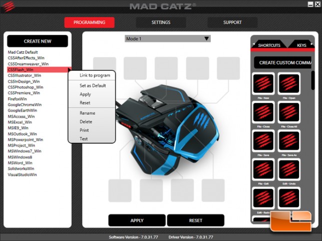 Mad Catz R.A.T. TE Gaming Mouse