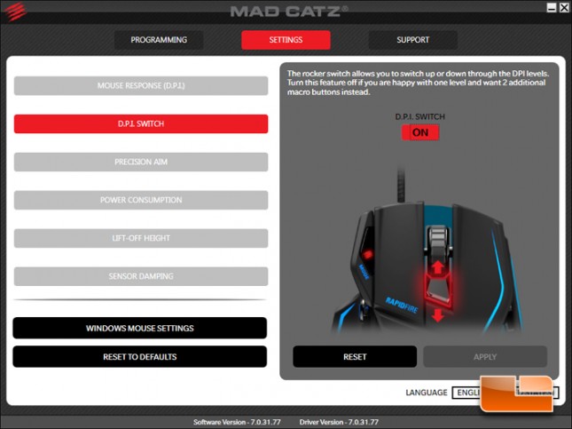 Mad Catz R.A.T. TE Gaming Mouse