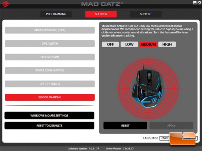 Mad Catz R.A.T. TE Gaming Mouse