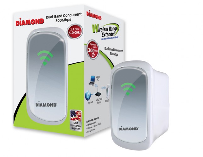 Diamond Dual Band 2.4Ghz5.0Ghz Wireless 802.11n Range Extender