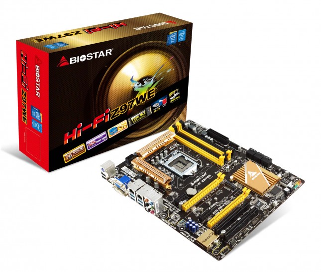 Biostar Hi-Fi Z97WE v5.0 and box