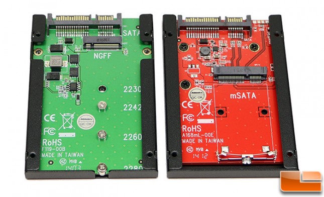 Addonics AD25MSD mSATA Adapter