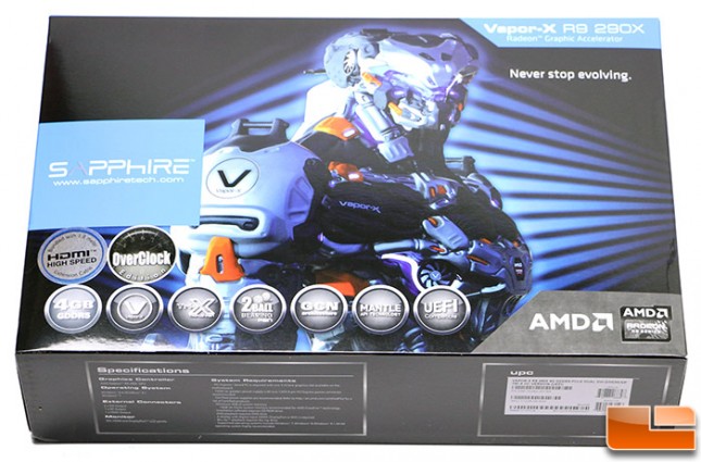 Sapphire R9 290X Vapor-X Box