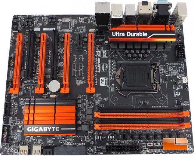 GIGABYTE Z97X-SOC Force Overclocking Motherboard Layout