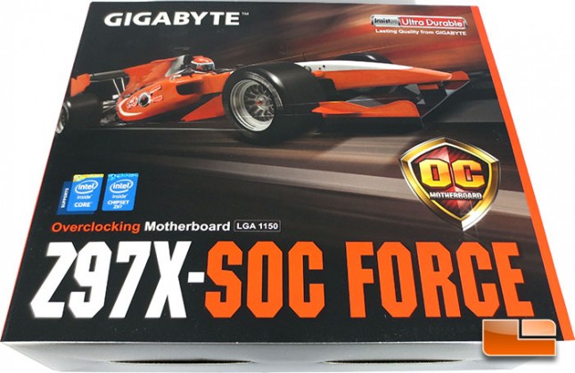 GIGABYTE Z97X-SOC Force Overclocking Motherboard Retail Packaging