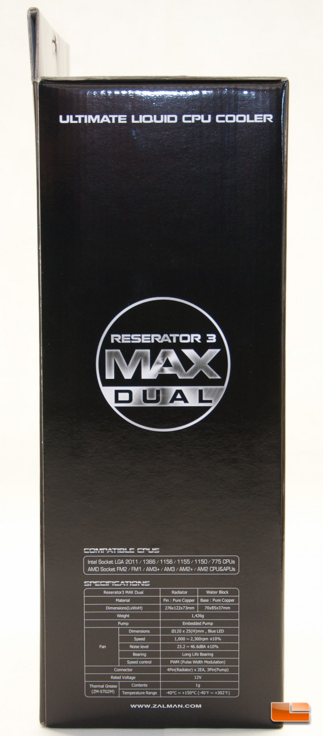 Zalman Reserator 3 Max Dual Box Left Side