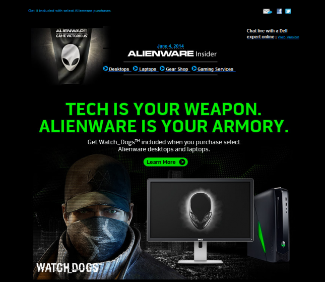 Alienware Insider Watch Dogs