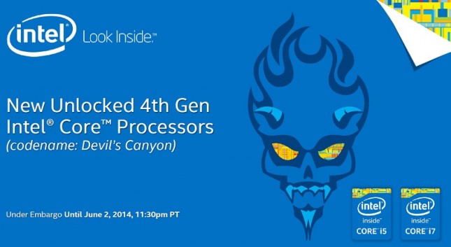 Intel Devil S Canyon Coming This Month Intel Core I7 4790k And Core I5 4690k Legit Reviews Intel Devil S Canyon Coming This Month Intel Core I7 4790k And Core I5 4690k Legit Reviews