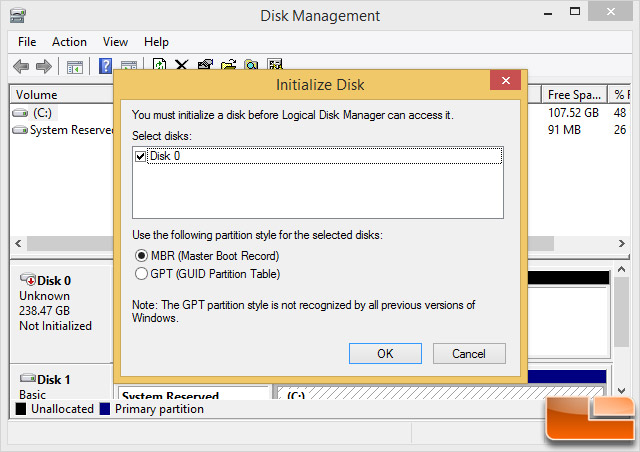 Windows 8.1 Disk Management