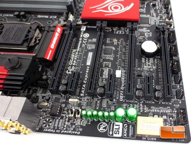 GIGABYTE Z97X-Gaming G1 WiFi-BK Motherboard Expansion Slots and Audio Codec