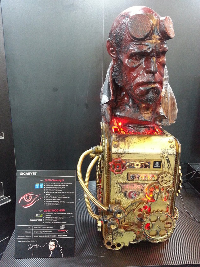 Hell Boy Case Mod at Computex 2014