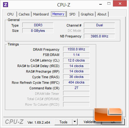 MSI Z97 Gaming 7 High Performance Memory Testing