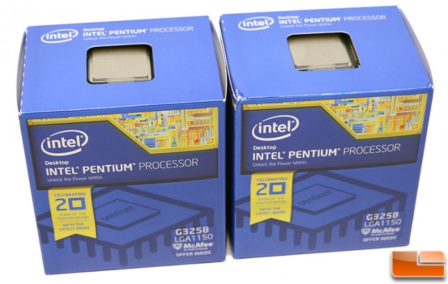Intel Pentium G3258 Processor Retail Packaging