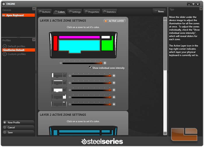SteelSeries Apex Gaming Keyboard Review Page 3 of 4 Legit Reviews