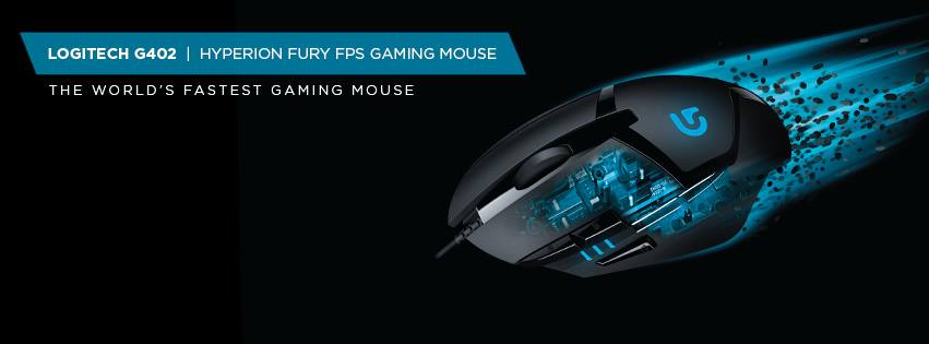 LOGITECH G402 Hyperion Fury FPS Optical Gaming Mouse