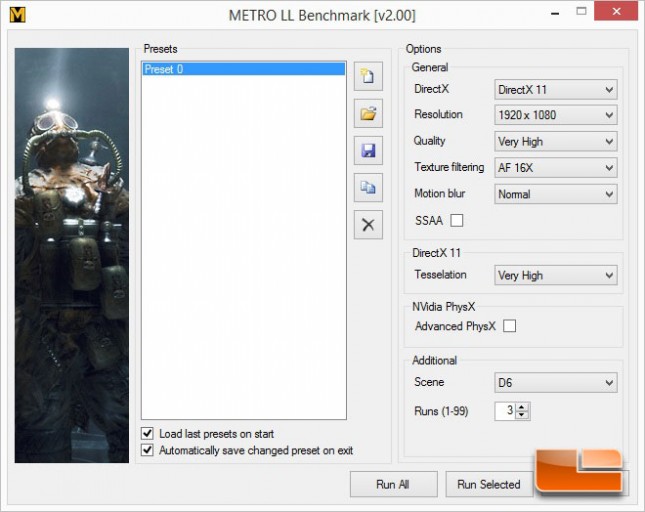 Metro Last Light Medium System Settings