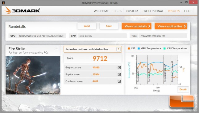 Digital Storm Bolt 2 3DMark Test