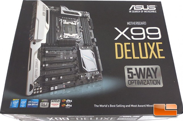 ASUS X99 Deluxe Intel X99 Motherboard Retail Packaging