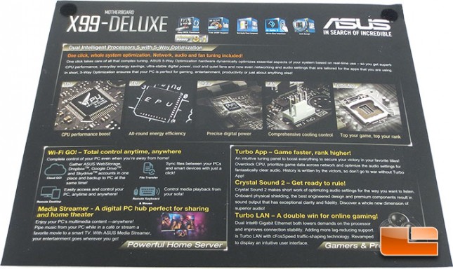 ASUS X99 Deluxe Intel X99 Motherboard Retail Packaging
