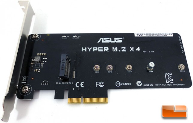 ASUS X99 Deluxe Intel X99 Motherboard Hyper M.2 X4 Expansion Card