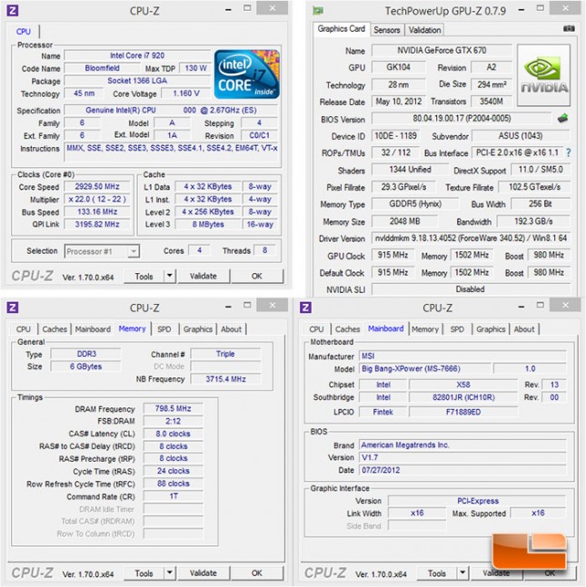 MSI Big Bang XPower Intel X58 System Settings