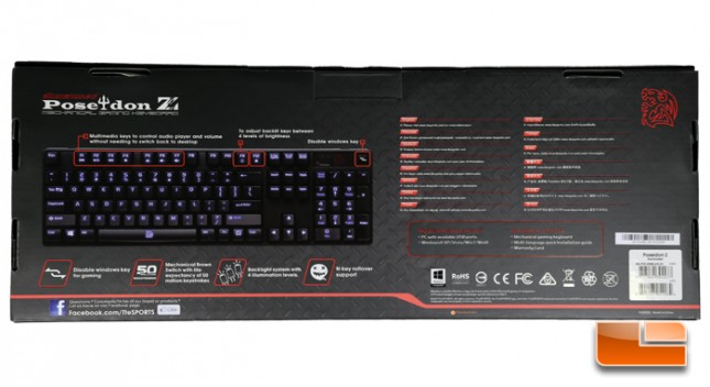 Tt eSPORTS POSEIDON Z Illuminated Mechanical Gaming Keyboard