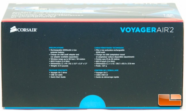 Corsair Voyager Air 2 Box Side