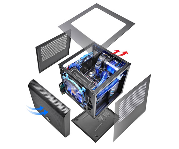 Thermaltake Core V1 mini-ITX Chassis Cooling