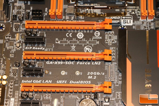 Gigabyte GA-X99-SOC Force LN2 Motherboard M.2 Socket