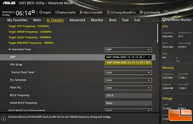 G.Skill DDR4 XMP Settings