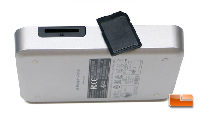 WD My Passport Wireless Drive SD Card Reader