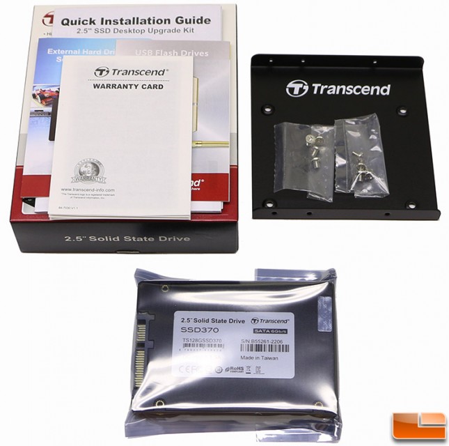 Transcend SSD370 128GB SSD Accessories