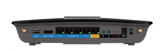 Linksys E8350 AC2400 Router Back View